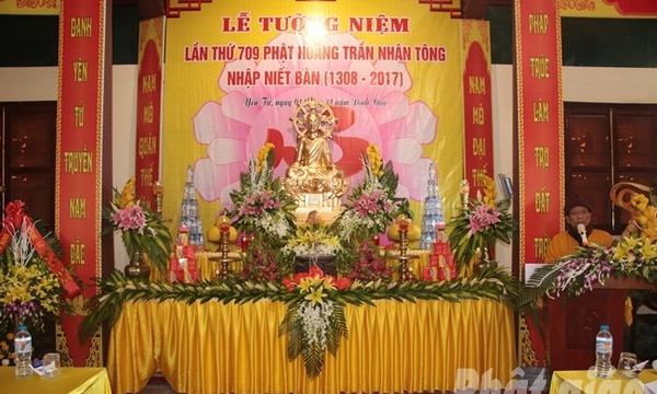 Quảng Ninh: Tưởng niệm 709 năm Phật hoàng Trần Nhân Tông nhập Niết bàn