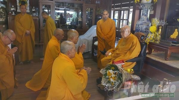 Lâm Đồng: Thường trực BTS đảnh lễ nhị vị Đại lão Hòa thượng HĐCM