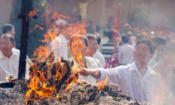 Giáo hội Phật giáo Việt Nam đề nghị bỏ tục đốt vàng mã