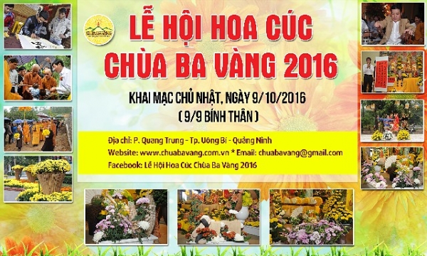 Quảng Ninh: Lễ hội hoa cúc chùa Ba Vàng