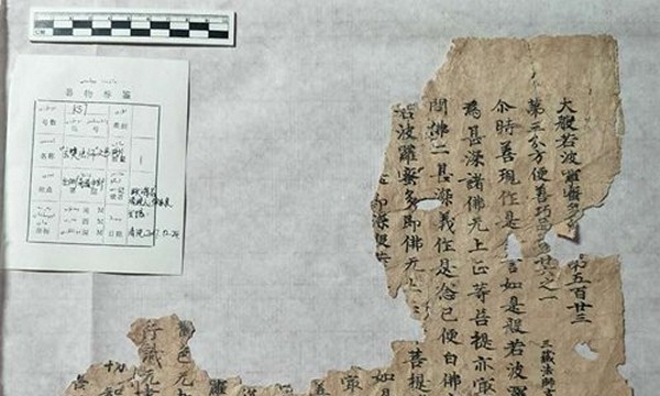 Khảo cổ học tìm thấy bản Bát Nhã Tâm Kinh của Đường tăng Huyền Trang