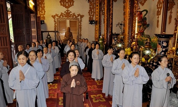 Hà Nội: Chùa Võng Thị tổ chức khóa tu một ngày niệm Phật