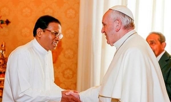 Tổng thống Sri Lanka thăm Vatican gặp Giáo hoàng
