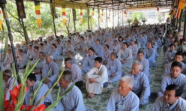Khánh Hòa: Chùa Sắc tứ Minh Thiện khóa tu niệm Phật đầu năm