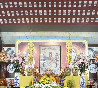 TT.Thích Giác Nguyên và Ngài Khangser Rinpoche thuyết giảng tại chùa Hòa Phúc, Hà Nội