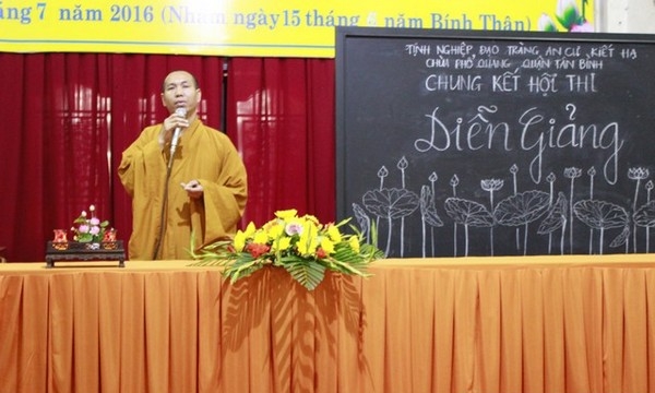Tp.HCM: Chung kết hội thi diễn giảng Phật Pháp tại trường hạ chùa Phổ Quang