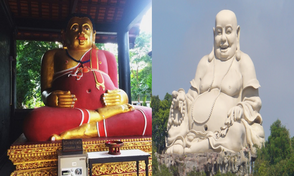 Phân biệt tượng Phật Di Lặc ở Việt Nam và Phra Sangkachai ở Thái Lan