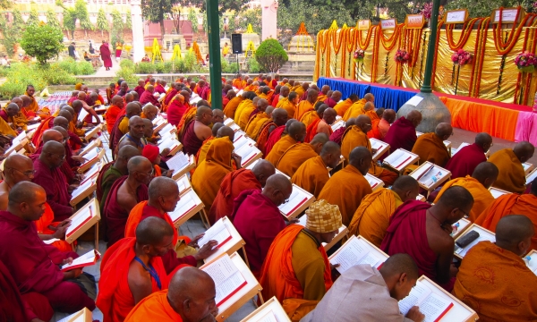 Ấn Độ: Trì tụng “Tam Tạng Quốc tế” bằng tiếng Pali lần 12 tại Bodh Gay A