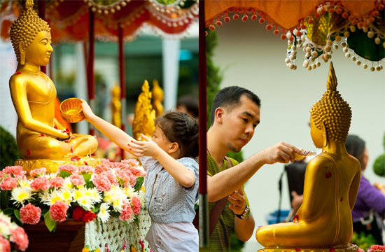 Lễ tắm Phật trong Tết cổ truyền của các nước Đông Nam Á
