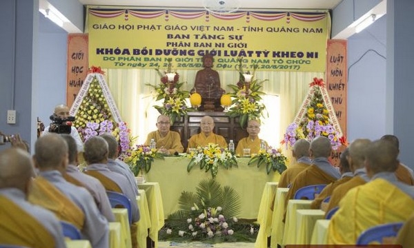 Quảng Nam: Khai giảng lớp Bồi dưỡng Giới luật Tỳ kheo Ni