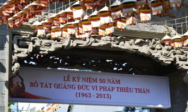 Chùm ảnh: Đại lễ tưởng niệm 50 năm Bồ Tát Thích Quảng Đức vị pháp thiêu thân