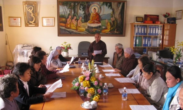 Lâm Đồng: Ban Từ thiện Phật giáo tỉnh họp bàn công tác nhân sự nhiệm kỳ VIII (2012- 2017) 