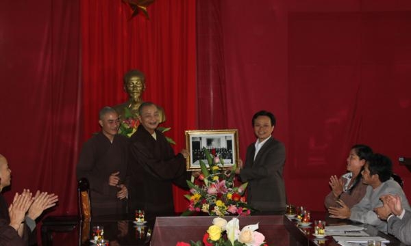 TT.Huế: Ban Trị sự Phật giáo tỉnh thăm lãnh đạo huyện A Lưới