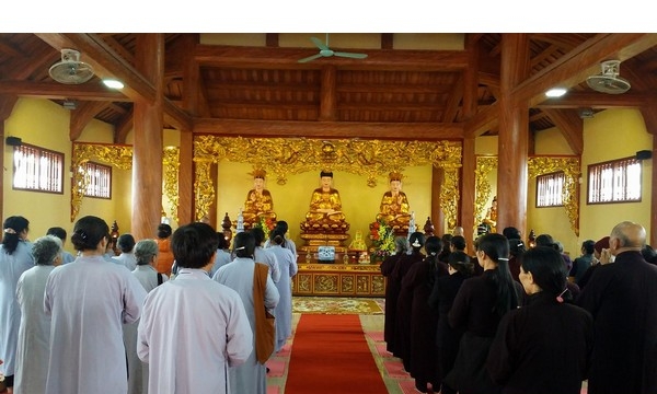Hưng Yên: Khóa tu một ngày an lạc tại chùa Cổ Am 
