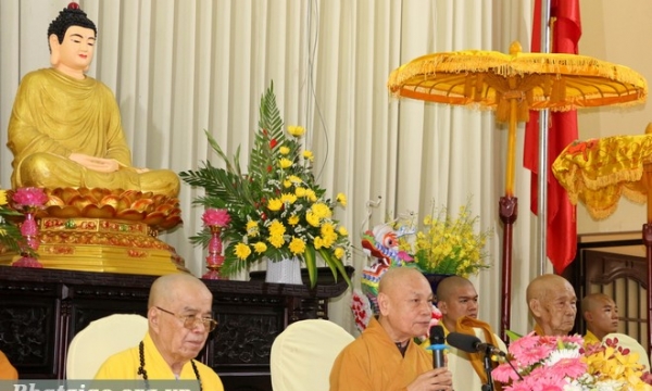B.Dương: Hòa thượng Chủ tịch HĐTS thuyết giảng về “Tịnh Độ Tam Tâm”