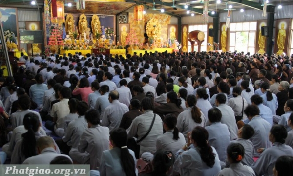 Vĩnh Phúc: Tịnh viện Vân Sơn tổ chức khóa tu Tịnh Độ một ngày