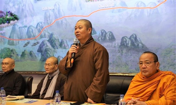 Ban Văn hóa TƯ GHPGVN khảo sát chùa Tam Chúc chuẩn bị Vesak 2019