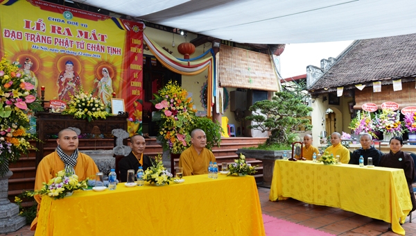 Hà Nội: Lễ ra mắt Đạo tràng Phật tử Chân Tịnh chùa Duệ Tú