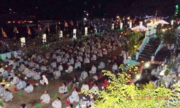 Chùa Linh Sơn Pháp Ấn trang nghiêm tổ chức lễ vía Phật A Di Đà
