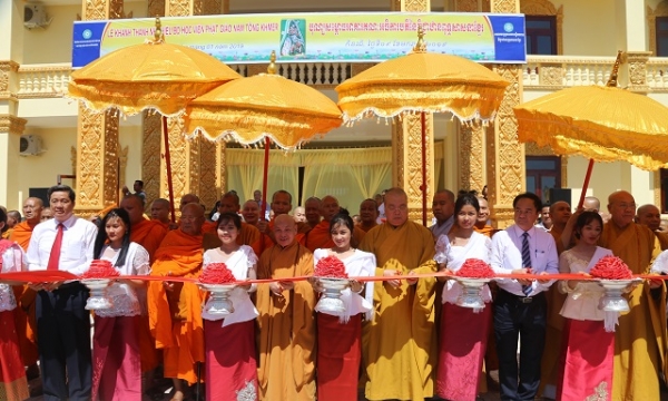 Học viện Phật giáo Nam tông Khmer khánh thành giai đoạn 1