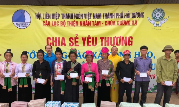 Tổng kết hoạt động từ thiện của CLB Thiện Nhân Tâm chùa Cương Xá, Hải Dương