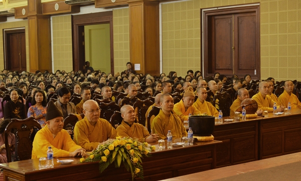 Học viện Phật giáo Việt Nam tại Hà Nội tổ chức lễ cầu nguyện Quốc thái Dân an