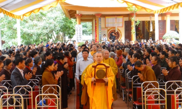 Phú Thọ: Khai giảng Khóa bồi dưỡng giáo lý cho các Phật tử nhiệm kỳ 2017 – 2022