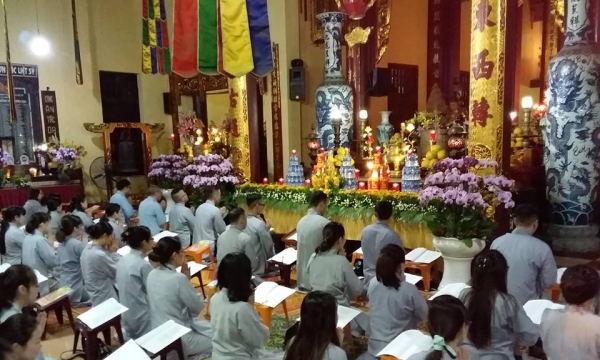 Thanh thiếu niên Phật tử chùa Quán Sứ tổ chức lễ kỷ niệm ngày Đức Phật Thích Ca thành Đạo