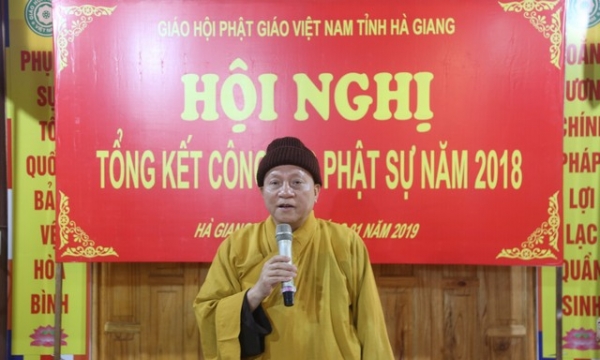 Hà Giang tổng kết, triển khai công tác Phật sự năm 2018 - 2019