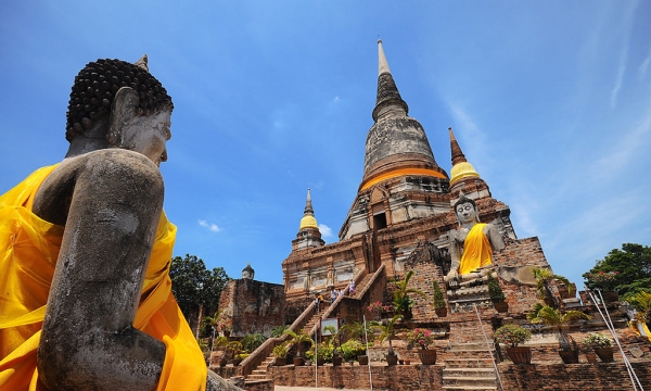 Một ngày thăm phế tích chùa Ayutthaya