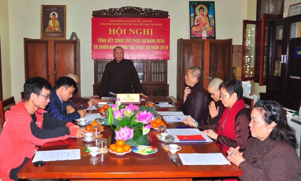 Phân viện Nghiên cứu Phật học Việt Nam tại Hà Nội triển khai công tác Phật sự năm 2019