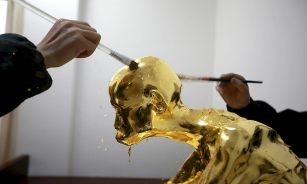 Công nghệ ướp xác, dát vàng nhục thân cố Hòa thượng Phúc Hậu tại Trung Quốc