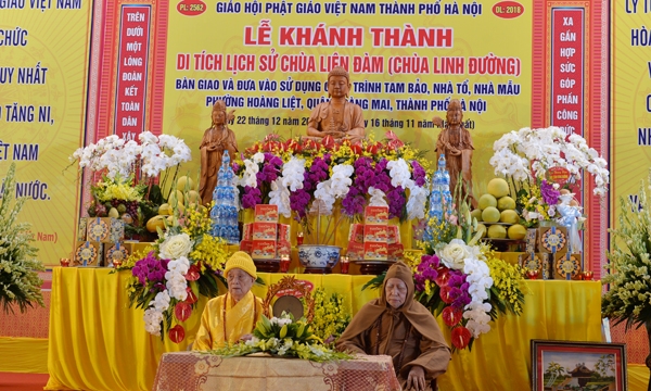 Khánh thành Di tích lịch sử chùa Liên Đàm tại Hà Nội