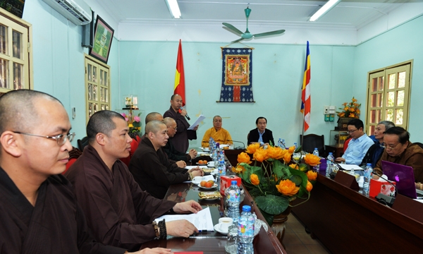 Đoàn UBTƯ Mặt trận Tổ quốc Việt Nam làm việc với TƯ Giáo hội Phật giáo Việt Nam