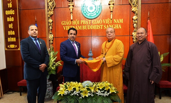 Giáo hội Phật giáo Việt Nam tiếp đón đoàn Đại sứ Các Tiểu vương quốc Ả Rập thống nhất tại Hà Nội