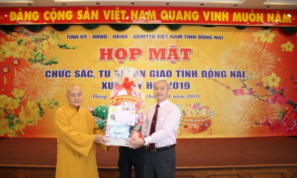 Họp mặt chức sắc, tu sĩ tôn giáo tỉnh Đồng Nai nhân dịp xuân Kỷ Hợi 2019