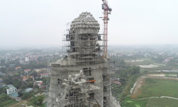 Đại tượng Phật vì hòa bình thế giới lớn nhất Đông Nam Á ở Hà Nội