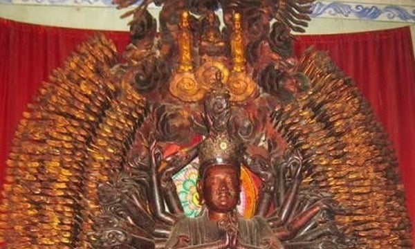 Tượng Phật nghìn mắt nghìn tay chùa Mễ Sở được công nhận là Bảo vật quốc gia