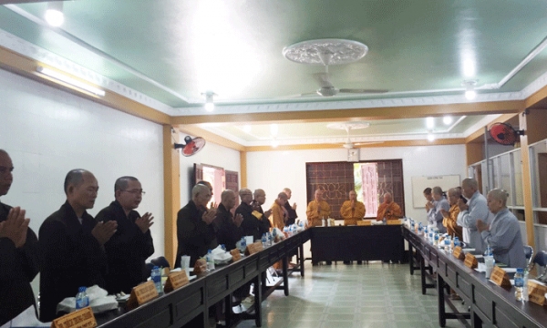 Ban Trị sự Phật giáo Tiền Giang họp Tổng kết công tác tổ chức Đại lễ Phật đản 2019, PL.2563