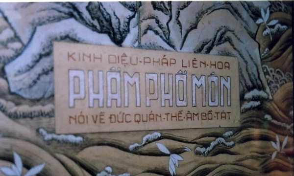 Bản kinh Diệu Pháp Liên Hoa- Phẩm Phổ Môn chép trên giấy lớn nhất Việt Nam