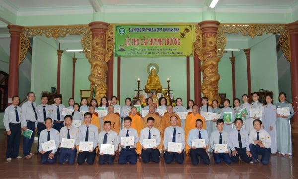 Lễ thọ cấp Huynh Trưởng GĐPT tỉnh Bình Định