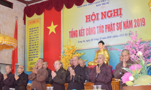 Hội nghị tổng kết hoạt động Phật sự tỉnh Long An năm 2019