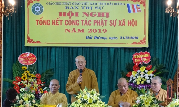 Hội nghị tổng kết hoạt động Phật sự tỉnh Hải Dương năm 2019
