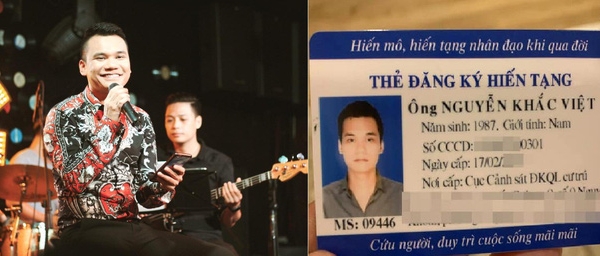 Viết tiếp câu chuyện nhân văn, ca sĩ Khắc Việt đăng ký hiến tạng