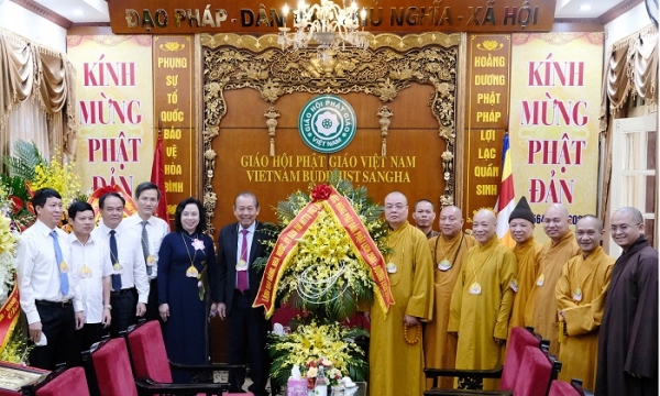 Phó Thủ tướng Thường trực Trương Hòa Bình chúc mừng Đại lễ Phật đản Phật lịch 2564, dương lịch 2020