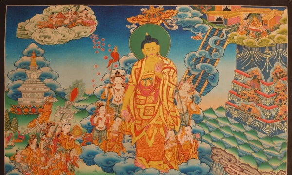 Tôn giả Tu Bồ Đề đón Phật từ xa ngàn dặm khi an trụ trong Tính không