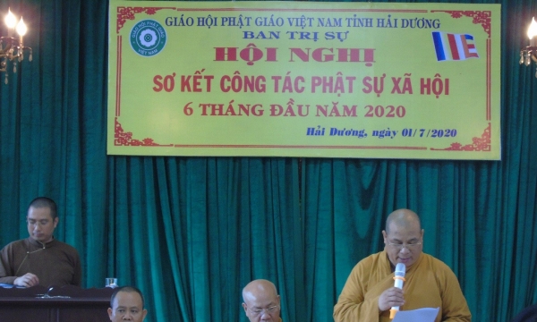 Hội nghị sơ kết công tác Phật sự 6 tháng đầu năm tỉnh Hải Dương