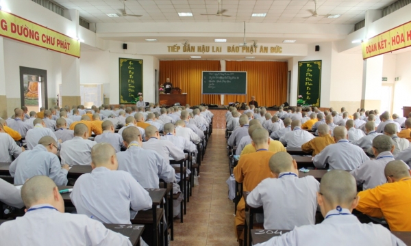 Trường Cao – Trung cấp Phật học tổ chức thi tốt nghiệp Cao đẳng khóa VII