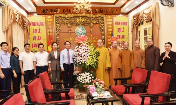 Ban Tôn giáo Chính phủ chúc mừng Giáo hội Phật giáo Việt Nam nhân mùa Vu Lan