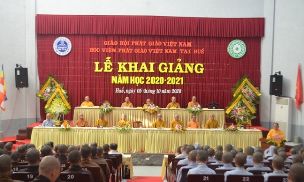 Học viện Phật giáo Việt Nam tại Huế khai giảng năm học 2020-2021
